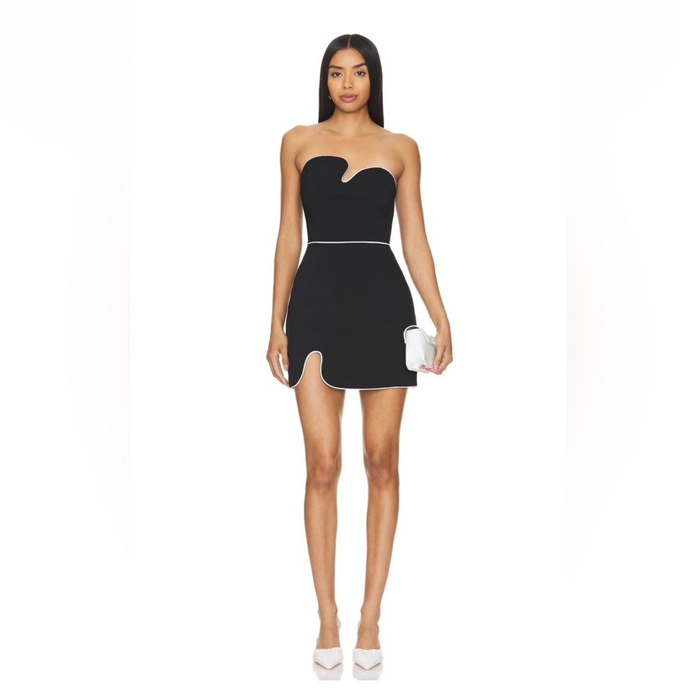 Amanda Uprichard Black Strapless Dress
